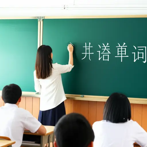 她在当地一所高中教英语。