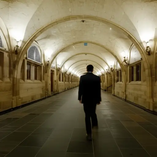 总统通过议会大楼下的一条秘密通道逃脱了。