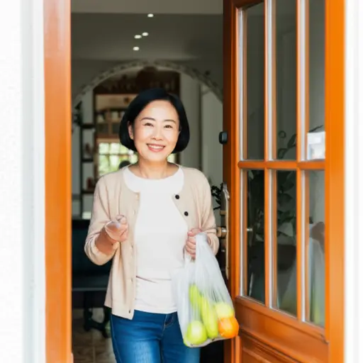 每次来我家，阿姨都会给我带我最爱吃的水果。