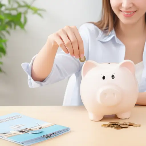 我存了一些钱准备去度假。