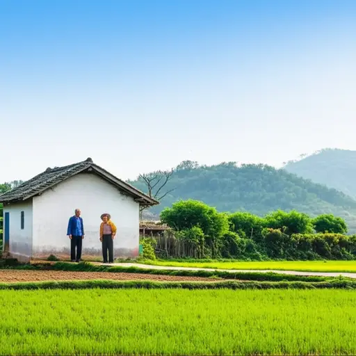 我的祖父母住在乡下。