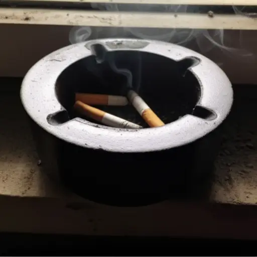 房间里残留着香烟的气味。