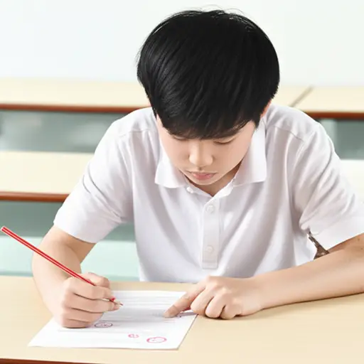 他在考试中犯了一些错误。