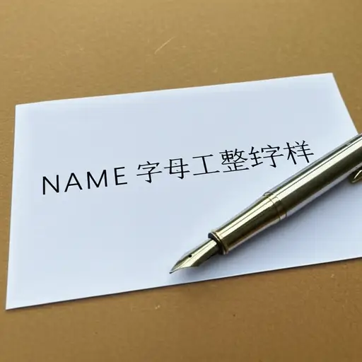 请用大写字母写下你的名字。