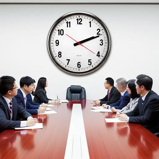 会议持续了四十五分钟。