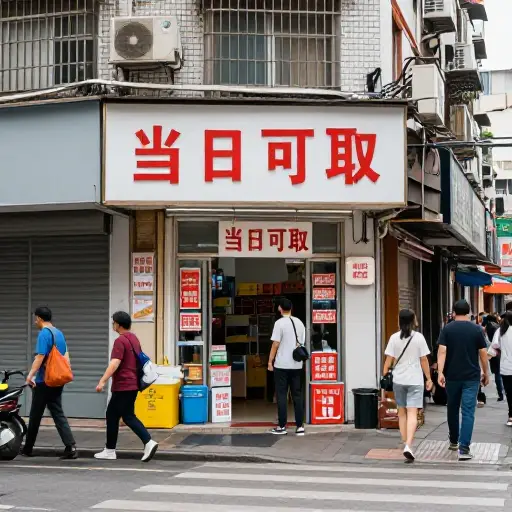 主街上的干洗店提供当日服务。