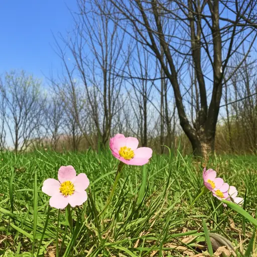 花朵是春天来临的第一个迹象。