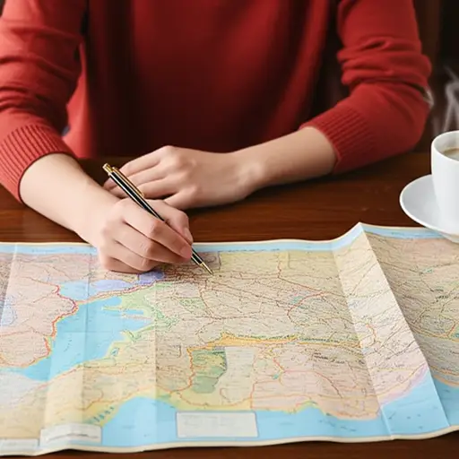 我刚刚在规划我的路线。