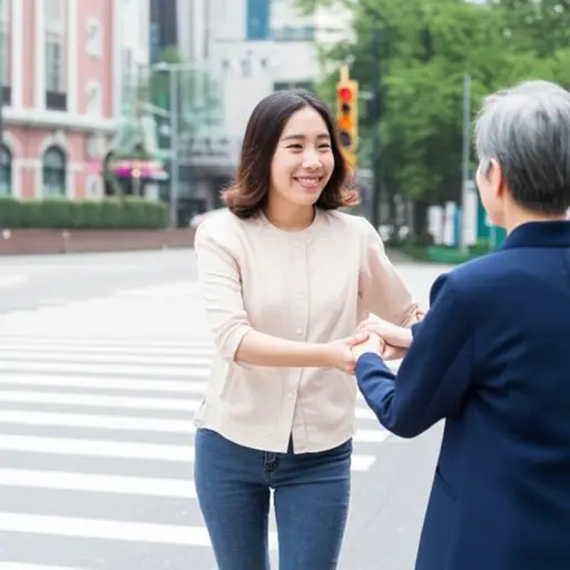 她是一个很善良的人。