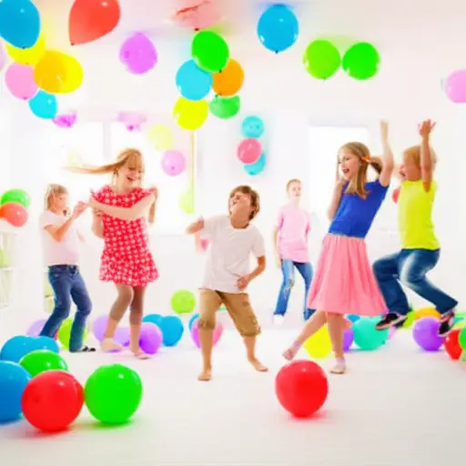 孩子们的派对让整个房间都变得很吵闹。