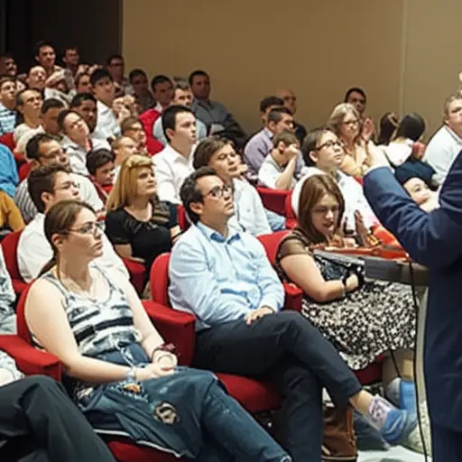 演讲者的话触动了所有听众。