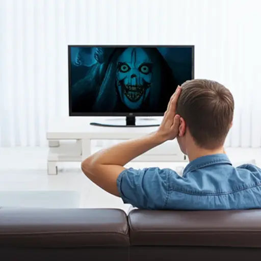 我避免看令人害怕的电影，因为它们会让我做噩梦。