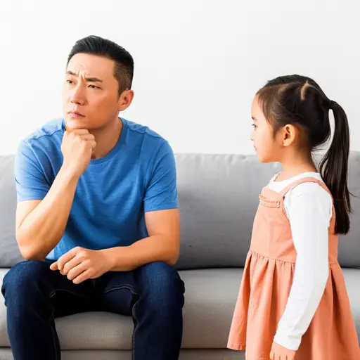 他的女儿刚刚挑战了他，他正艰难地做决定。