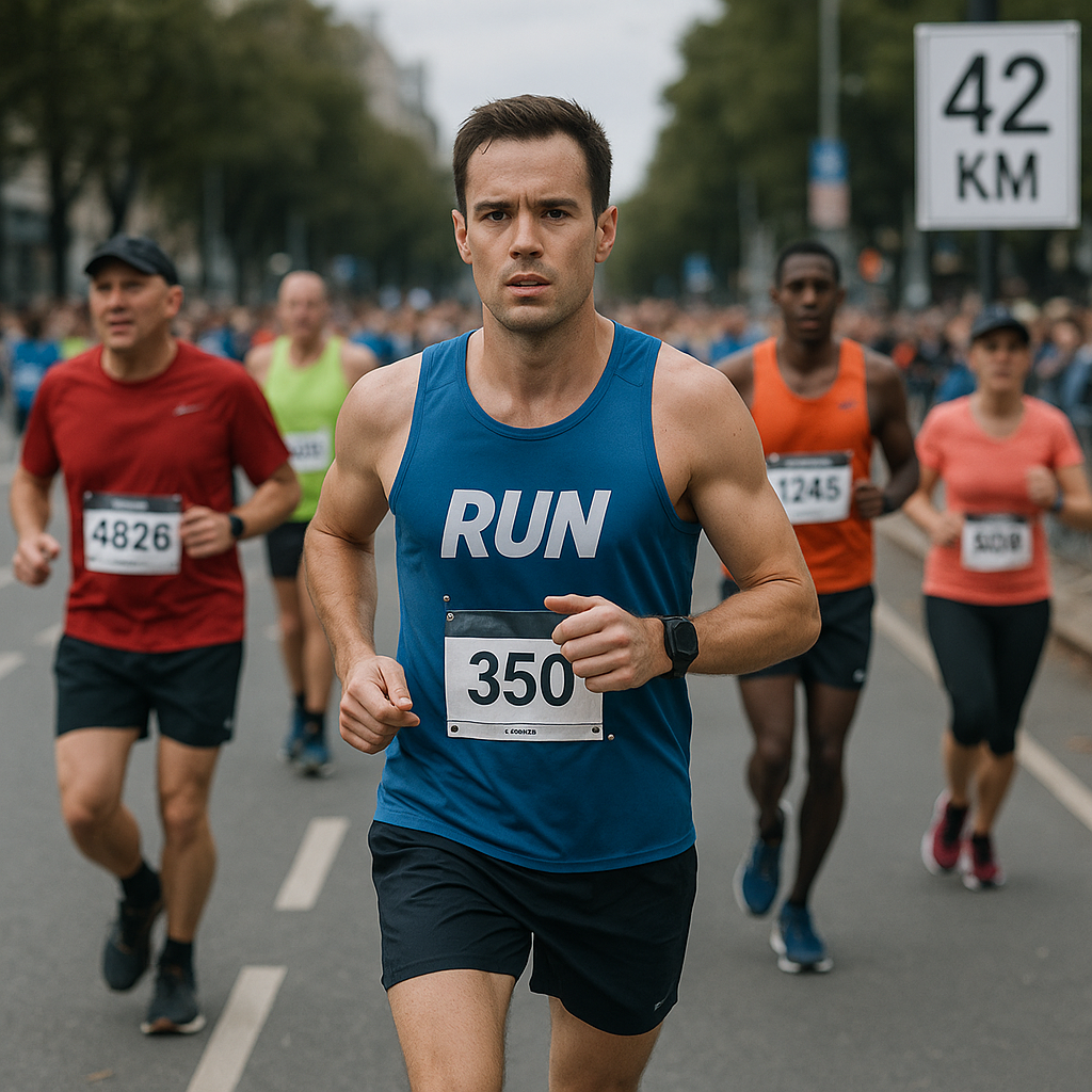 马拉松是一种42.195公里的长跑比赛。