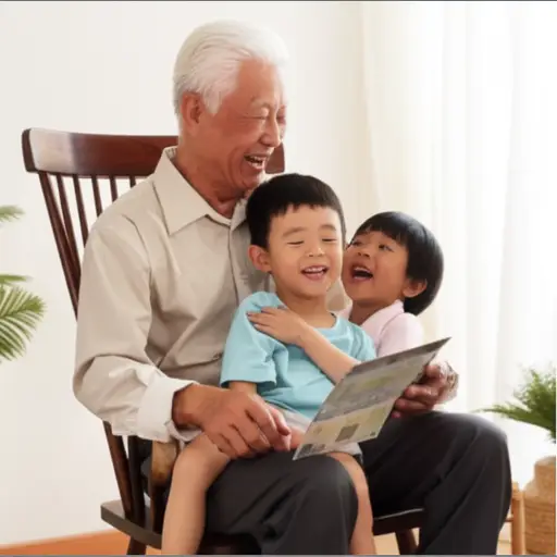 我的爷爷总是给我讲他年轻时的故事。