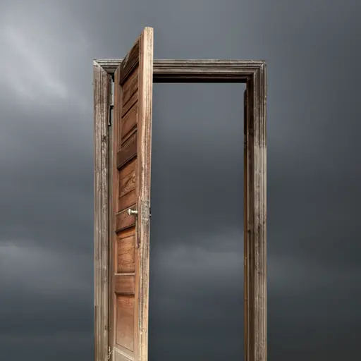 外面一扇门在风中砰砰作响。