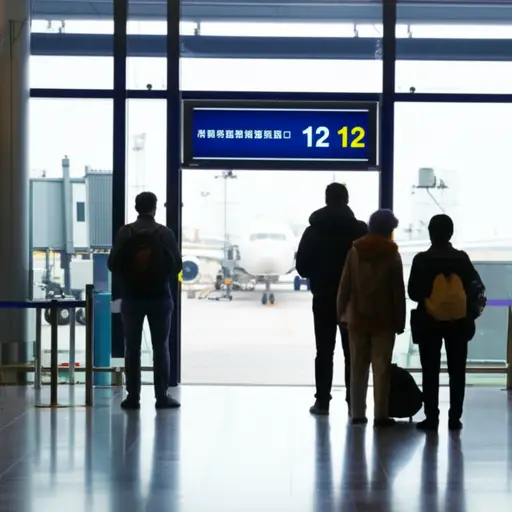 请前往12号登机口登机前往纽约。