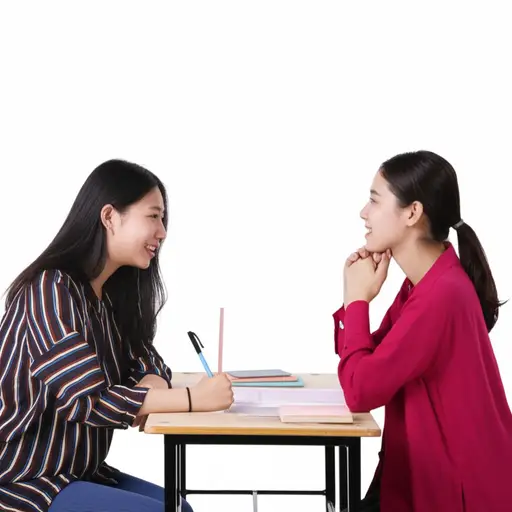 我坐在她对面。