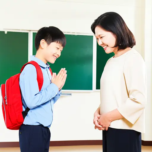 对老师有礼貌很重要。