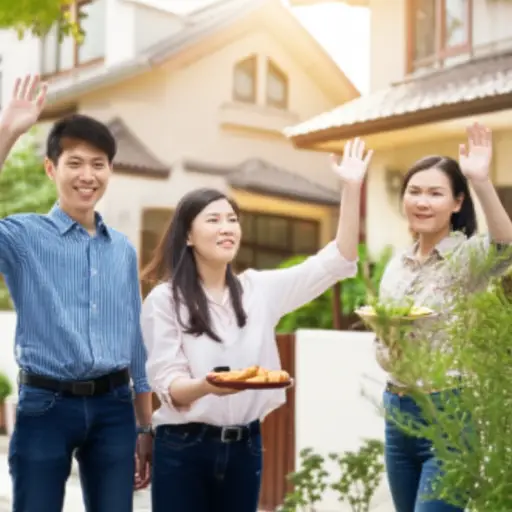 我的新邻居们对我非常好。