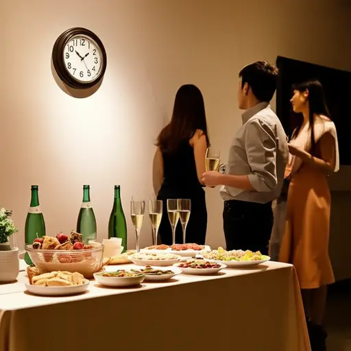 今晚的派对七点开始。