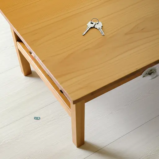 你的钥匙在你书桌旁边。