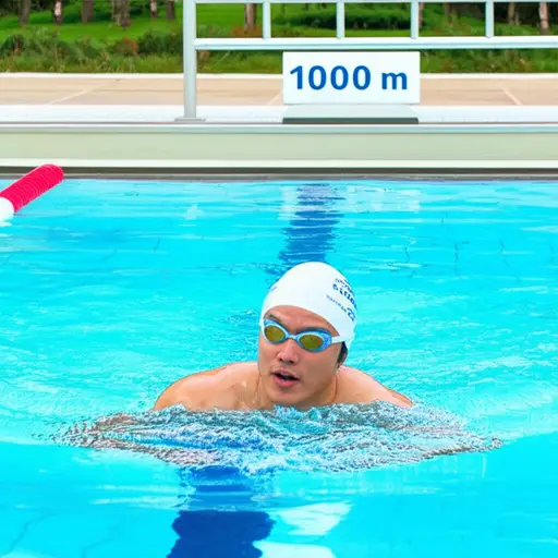 我发现我可以轻松游1000米。