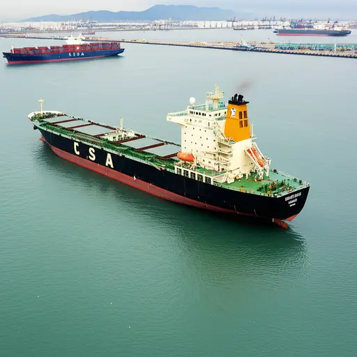 船停靠在港口里。