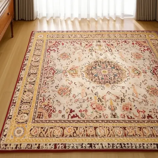 我们很快得更换这块地毯了。