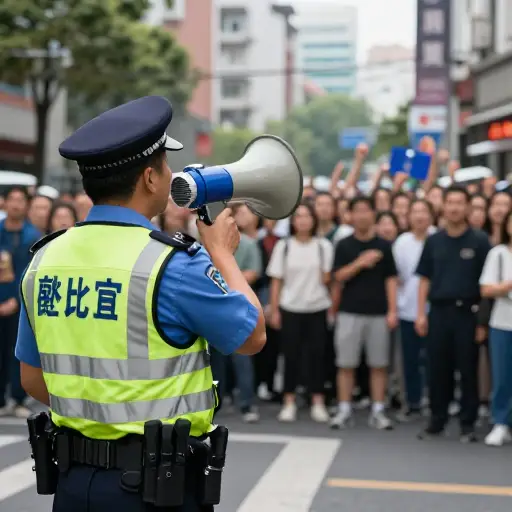 警方命令人群立即解散。