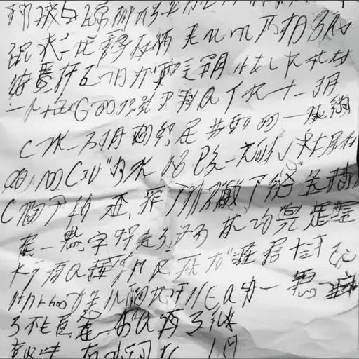 她幼稚的笔迹让人难以阅读。