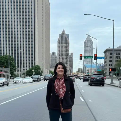 她过去住在底特律。