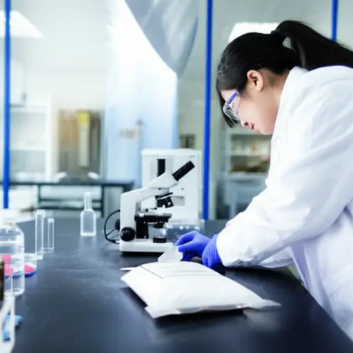 发现了一包白色粉末，警方科学家正在分析它。