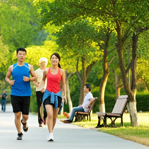 散步是很好的锻炼，或者去跑步也行。