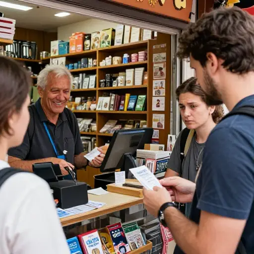 小心；那家纪念品店经常欺骗游客（多收钱）。