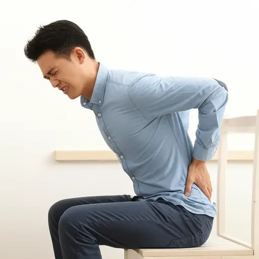 我上周背痛得厉害。