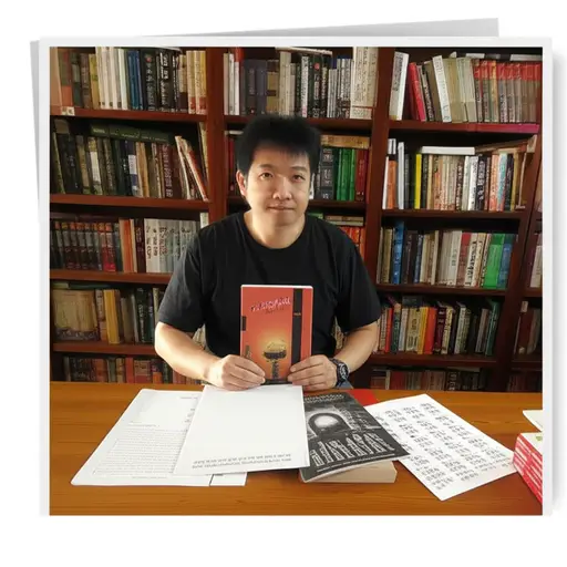 这位作家以其悬疑小说而闻名。