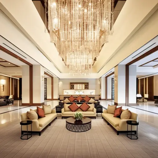 酒店大堂宽敞而优雅。