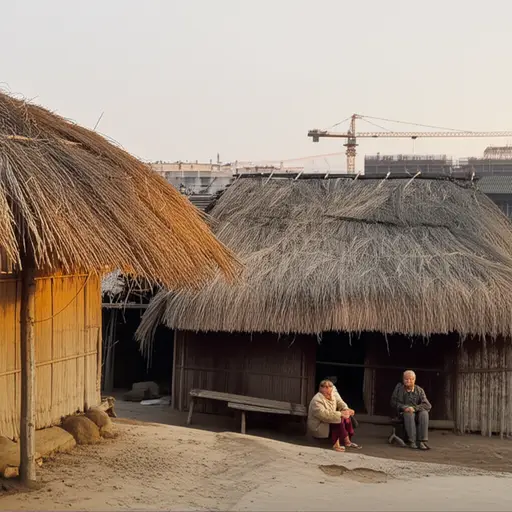 村庄里的旧生活方式正在迅速消失。