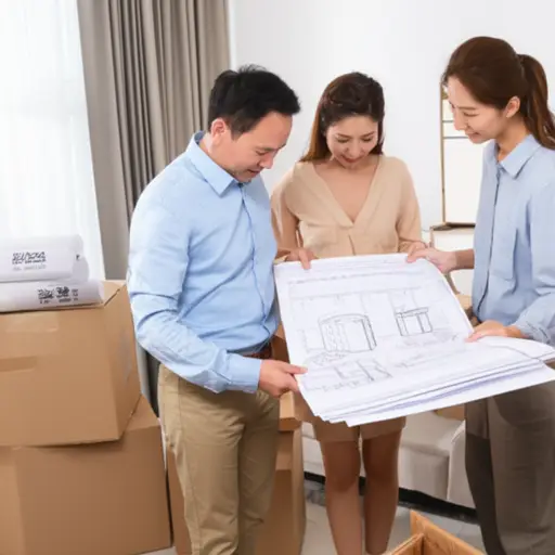 搬进来后，我们雇了一个专业人士来做室内装饰。