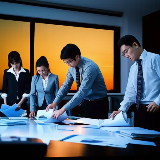 会议结束后，办公室里的气氛令人不快。