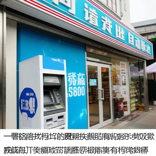 这家商店后面有一台自动取款机。