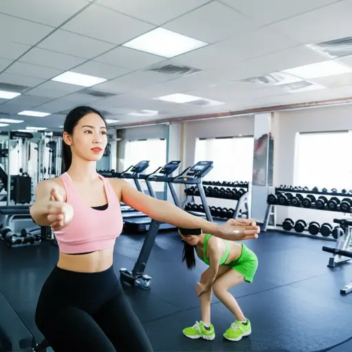 她在当地健身房担任健身教练。