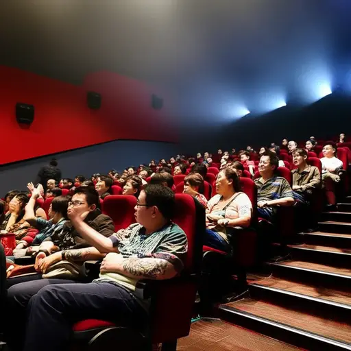 电影院的空气不流通，因为空调坏了。