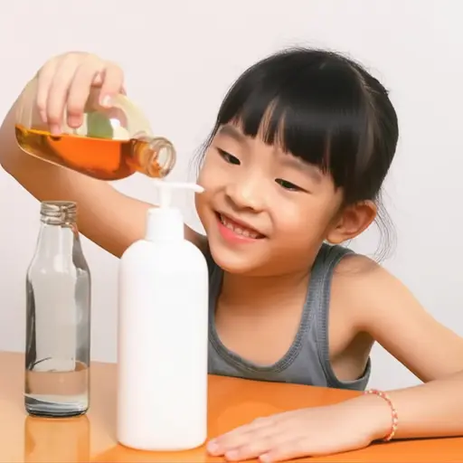 她对我玩了一个非常恶作剧的把戏——她把糖浆倒进了我的洗发水瓶里！