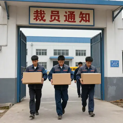 由于订单减少，公司被迫解雇了数百名工人。
