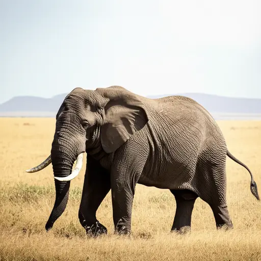 大象通常是灰色的。