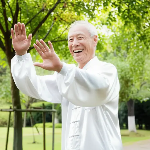 我的祖父八十多岁了，仍然非常活跃。