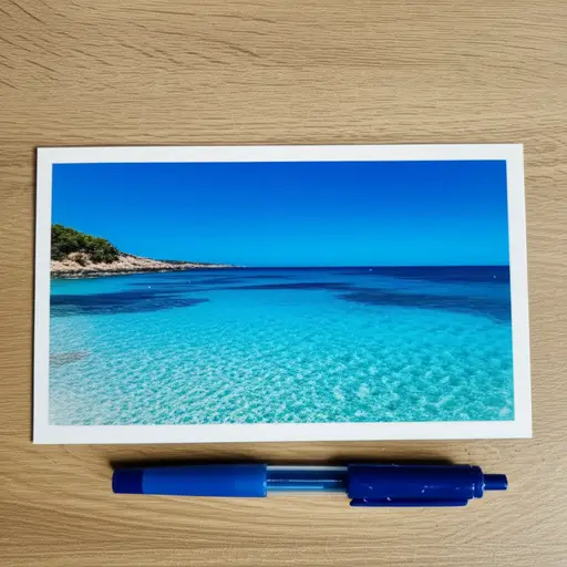 她从马略卡岛给我寄了一张明信片。