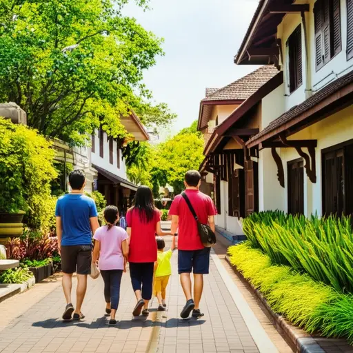 去年夏天，我和家人去了泰国北部的清迈。